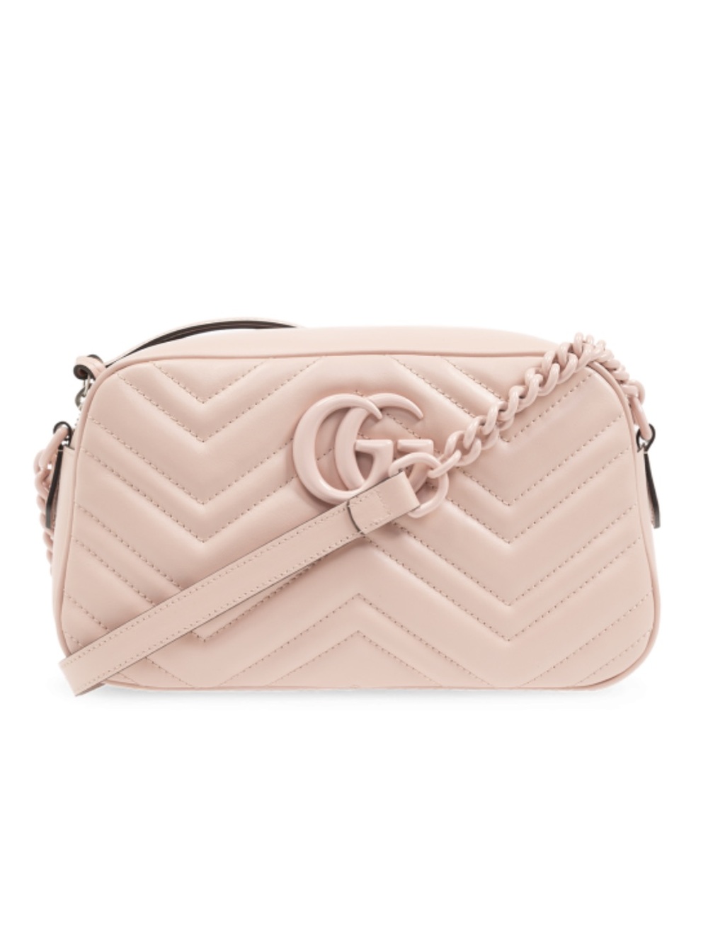 GUCCI Marmont Small GG Quilted Leather Camera Shoulder Bag